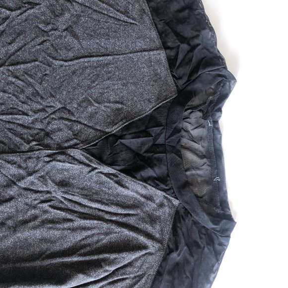 Rachel Roy mesh Triangle Gray Black Tunic - Picture 2 of 2